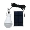 Lampe LED solaire DC5V 15W projecteur ampoule contrôle de la lumière panneau solaire pour Camping en plein air lampes d'éclairage de secours