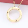 316L Love Luxury Pendant Necklaces Women Stainless Steel Couple Fashion Jewelry on The Neck Christmas Valentine Day Gifts for Girlfriend Wholesale