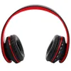 ABD Stok HY-811 Kulaklıklar Katlanabilir FM Stereo MP3 Çalar Kablolu Bluetooth Kulaklık Siyah Kırmızı A09464L