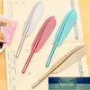 5pcs / set 0.38mm Novelty Feather Gel Pennor för skrivande Svart Signature Pen Lovely Korean Style Stationery School Office Supplies1 Fabrikspris Expert Design Kvalitet