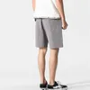 Shorts Männer Baumwolle Leinen Casual S Sweat Hosen Sommer Atmungsaktiv Bequem Kordelzug Weiche Streetwear 210714