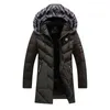 Männer winter jacke 2021 mode pelzmantel mit kapuze männer parka mantel männer solide dicke zeug mantel G1115