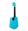 Populele 2 ledd smart ukulele 4 strängar 23 tums konsert appkontroll USB ABS Fingerboard Akustisk elektrisk gitarrmusik