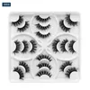 Hand Made Reusable 10 Pairs False Eyelashes Set Super Soft & Vivid Cirsscross Curly Thick 3D Fake Lashes Makeup For Eyes Full Strip Lash Easy To Wear DHL Free