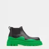 2022 Womens Designer Boots Leather Onghle Chaelsea Boot Boot Non-slip platform الأخضر المطاط الخارجي السميك الخارجي الفاخر مرنة الحزام المريح الجوارب امرأة 35-44