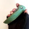 Beperkte aangepaste versie Barker Knives Dragon Schaal Hokkaido Flipper Green Titanium vouwmes Scherp M390 Blade Outdoor Camping Tactische Gereedschap Mooi Pocket EDC