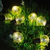 SSL-4 Tuinieren 3.5m 10Led Solar Paneel Lichtblub Holiday Christmas Bruiloft Decoratie - Warm Wit