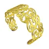 Manschettenarmband Antik Gold/Silber Farbe Manschette Armreif für Mann Frau Mode Edelstahl Unisex Schmuck Q0717