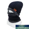 Nouveau unisexe corail polaire hiver bonnets hommes casquette écharpe chaud respirant laine plus velours épaississement hommes mode tricoté chapeaux prix usine conception experte qualité