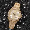 Goedkope designer herenhorloge, Vogue gouden luxe stijl horloges hiphop super cool leisure sport horloge