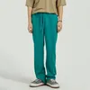 IEFB 남자 의류 봄 한국어 패션 느슨한 및 다재다능한 단단한 신축성있는 허리 Drawstring 중간 허리 캐주얼 바지 210524