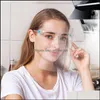 Projektant Housee Organizacja Home GardenFace Okulary Zapobieganie FL twarz Tarcza Osłona Ochraniacz Wielokrotnego użytku Oil-Splash Proof Glass DE