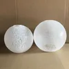 Luminaire Montage Blanc Crack Effect Abat-jour Double Couvercle D'ouverture Abat-Jour Rond En Verre Sphérique Pour Lampe De Table Lustre Pendentif Lam