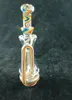 Cor Wig Carta ou Pico Dois Tipos De Vidro De Vidro De Reciclador, Dab Rig Bong, Vendas Diretas De Fábrica, Concessões De Preço