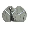 MADEN LEGER BOMBER JAJS VOOR HEREN VINTAGE TRAINING Pak Sfeer Wind Reflecterende Sneldrogend Jas Mannelijk Blauw 210811