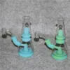 wholesale Resplandor en la tubería de bong de silicona oscura Cachimba irrompible portátil Silicona Pipas de agua para fumar Bongs dab rig ash cacther