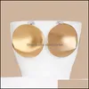 Orecchini pendenti con lampadario Gioielli Classic Womens Esagerato Gold Round Bijoux Fashion Brinco Appendini Stile coreano Drop Delivery 2021 Jrg