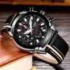 LIGE Brand Men Leather Strap Military Watches Men's Chronograph Waterproof Sport Date Quartz Wristwatch Gifts relogio masculino 210527