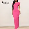 Neon groen bodycon zomer holle backless schede jurk vrouwen vestido sexy korte mouw maxi club avondfeest lange jurken 210520