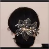 その他のドロップデリバリー2021 TRIXY H257 WIRED CRYSAL RHINESTONE COMB HANDMADE WEDDING HAIR PIN BRIDALヘッドピースジュエリー