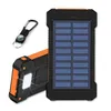 20000MAH Universal 2 Port USB Solar Power Bank Zewnętrzna bateria zapasowa z pola detalicznego dla całego telefonu Ładowarka Samsung Celpphone