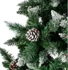 Tuin Decoraties Christmas Tree 7ft 1350 Branch Flocking Spray White Tree Plus Pine Cone (YJ)