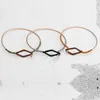 WildFree fait à la main 3 couleurs fil Wrap Vintage or Design Simple forme géométrique Bracelets Bracelets bijoux bracelet