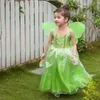 Abiti da ragazza Costume di Halloween per bambina I bambini vestono la meravigliosa principessa delle fate con le ali Costumi per feste di compleanno per bambini