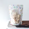 جميل البلاستيك ختم حقيبة شفافة الخبز البسكويت الحلوى حقيبة تغليف الغذاء محاولة الفرعية تغليف أكياس مختومة LX4633