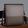 Mode Designer Luxury Simple Fashion Business Men Väskor Bag Läder Laptop Väska Casual Man Väska Axel Väskor