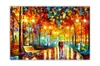 Decorative Modern Wall Art Picture Oil Painting Rains Landscape Canvas Artwork Reproduction for Office, Living Room,Study Room,Home Decor,No Framed