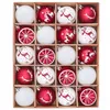 Valery Madelyn 6CM 20pcs Palline di Natale Ornamenti Albero di Natale Ciondoli appesi Palline decorazioni natalizie per regalo di anno 211104