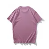Известный бренд, летняя высококачественная хлопковая повседневная футболка с простым логотипом, мужская футболка с коротким рукавом, модный свободный пуловер в парном стиле