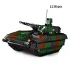 WW2 Panzer Tank Leopard Voiture blindée Camion militaire Blocs de construction Guerre mondiale Véhicule militaire Allemagne Tank Jouets éducatifs Q0624