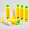 Brilho labial 24 pçs hidratante em massa sabor abacaxi incolor planta natural fofinho batom batom ferramentas de maquiagem