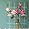 Simulazione Fiore artificiale di seta di magnolia a ramo singolo per la decorazione domestica Vaso di orchidee Matrimonio Sposa con pianta finta Decorati327Q