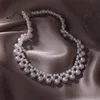 2021 Ontwerpverklaring Gesimuleerde Pearl Choker Ketting Voor Dames Mode Bijoux Bruiloft Sieraden Kettingen Geschenken