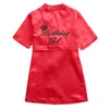 Sommarflicka pyjamas Nightgown Ice Silk Broderi Brev Lace Bathrock Hemservice 2-6yrs Wear 211109