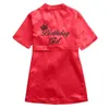 été fille pyjama chemise de nuit glace soie broderie lettre dentelle peignoir service à domicile 2-6 ans porter 211109