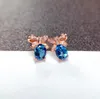 boucles d'oreilles topaze bleu londres