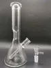 14mm Female Medium Hookahs Glass Dab Rig Water Bongs with 6 Inch Thick Straight Mini Oil Rigs Beaker Recycler Bong for Smoking