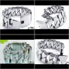 Link, Chain Bracelets Jewelry316L Stainless Steel Mens Bracelet Heavy Curb Link Bangle 8.8X 31Mm Drop Delivery 2021 Fs5Qw