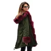 Winter Women's Cotton Coat Europe och United State19 Parka S-2XL Plus Size Hooded Fashion Warmth Kläder Feminina LR390 210531