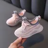 AOGT Bahar Bebek Ayakkabıları Bebek Yürüyor Yumuşak Rahat Örgü Nefes 0-3 Yıl Çocuk Sneakers T2133 211021