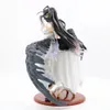 Anime Sexy Girl Figure Ainz Ooal Gown Pure-White Devil Albedo 1/7 Scale PVC Action Figure Collectible Model Adult Toys Doll Gift Q0522