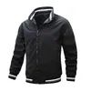 Män Vit Fashion Casual Jacket Windbreaker Bomber Sportswear 211217