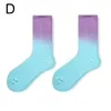 Calzini da uomo Tie-Dye Gradient Color Squisito Sport Skateboard Donna Crew Sock Uomo Moda casual Traspirante Sox Middle Tube