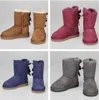 2021 Heißer Verkauf Winter AUS G3280 zwei Bow Damen Schneestiefel Bowknot halten warme Stiefel mit Kartenstaubbeutel Kostenloser Umschlag