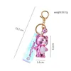 Creative Acrylic Tiger Keychain Cartoon Animal Key Chain Ring Pendant Men Women Couple Key Holder Trinket Gift G1019