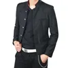 Fatos masculinos blazers universidade universidade uniforme de escola japonesa macho slim blazer chinês túnica terno jaqueta top homem casual